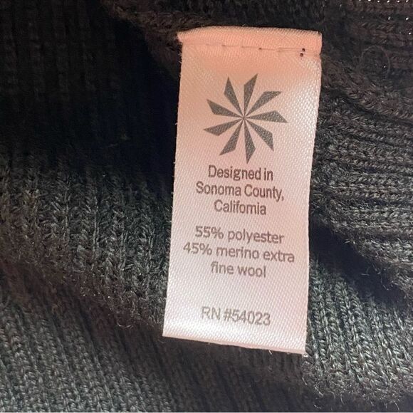 Athleta Black Hanover Knit V Neck Sweater Size XS - Picture 4 of 10